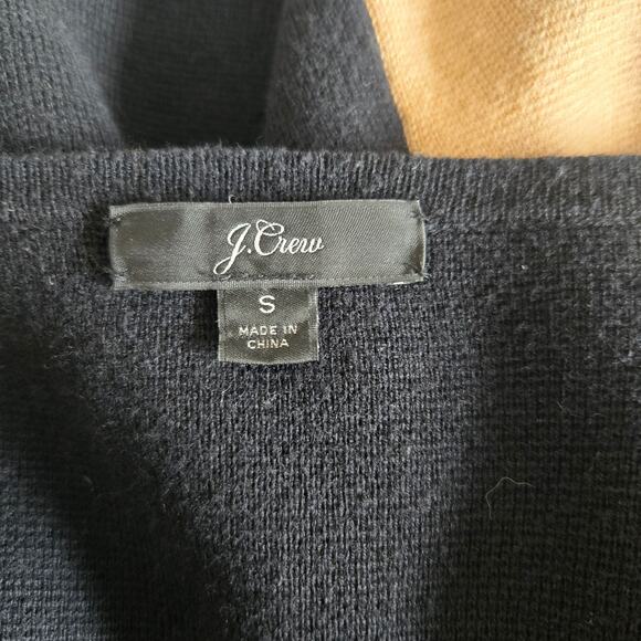 J. Crew Collarless Sweater Blazer Longline Merino Colorblock Women Small - Picture 10 of 11